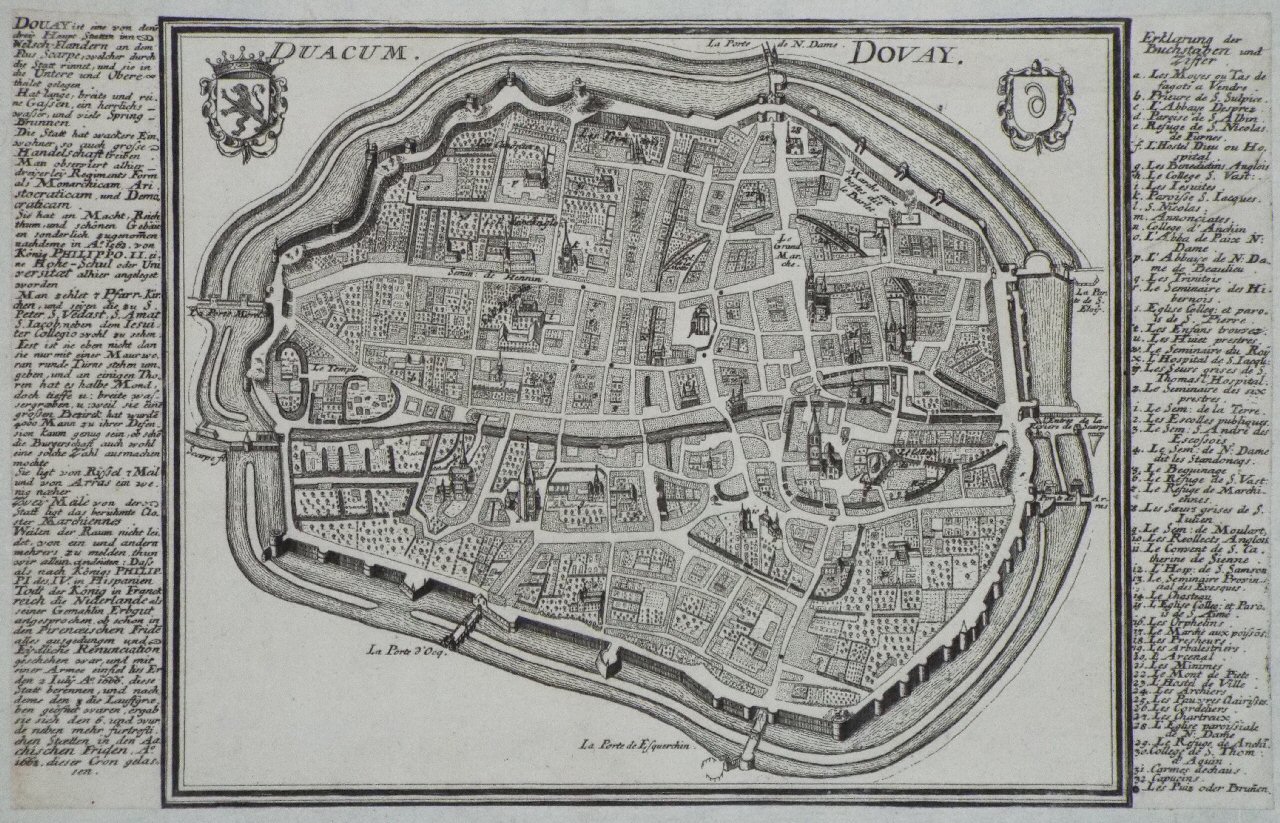 Map of Douai - Douai